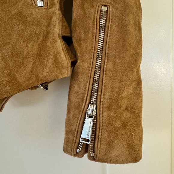BCBGeneration Tan Suede Moto Jacket - Picture 4 of 6
